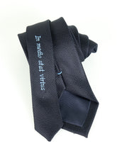 3 Fold Tie SEMANTICA in Dark Blue Silk Gauze In Medium Stat Virtus
